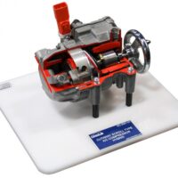 Cutaway Scroll Type A/C Compressor - Hybrid