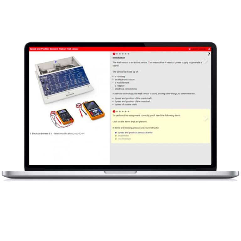 ELECTUDE Courseware For Speed And Position Sensors Trainer - Toolkit ...