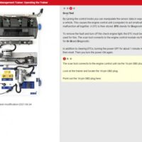 ELECTUDE Courseware for Fuel Injection and Engine Management Trainer