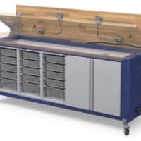 CTE Classroom Table with Storage