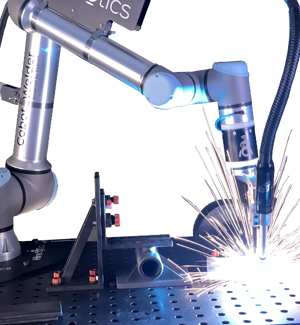 Cobot Welders and Cobot Cutters from Hirebotics, UR, and Toolkit